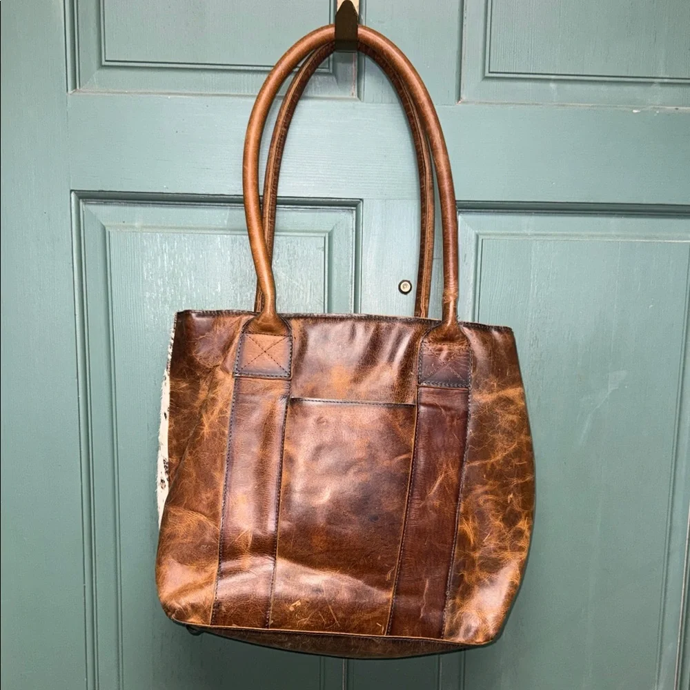 STS Ranchwear Spotted Cream and Brown Tote concealed carry - Picture 3 of 6
